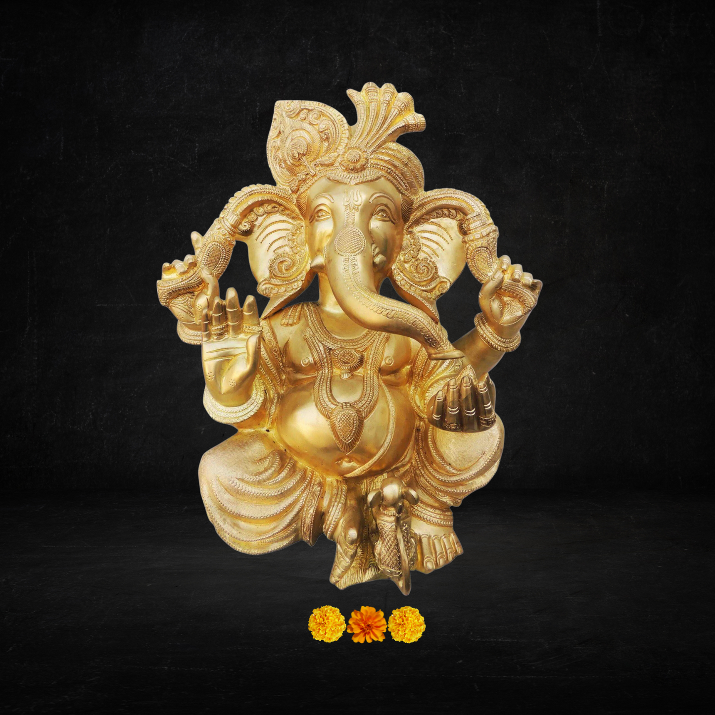 Brass Ganesh Ji Statue