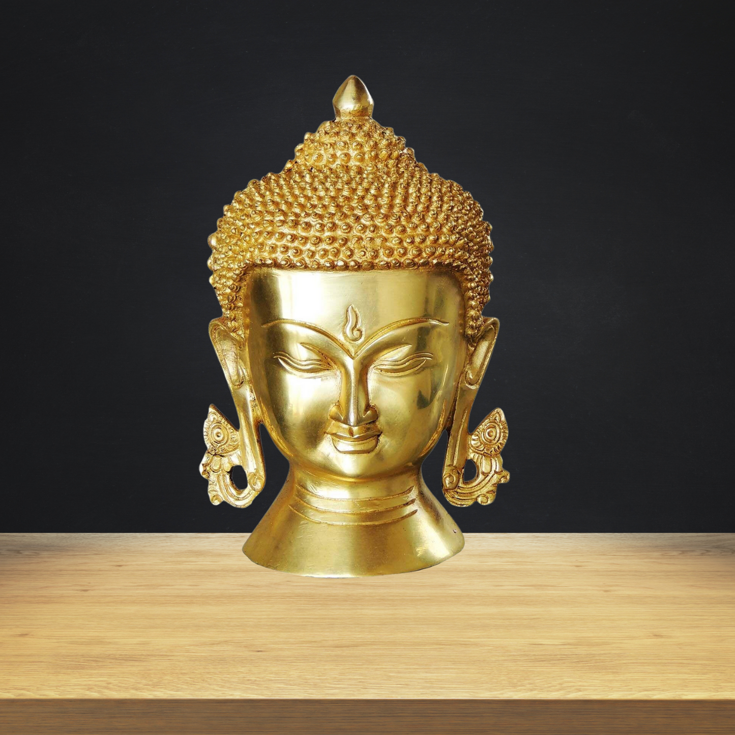 Brass Buddha Head Big Statue