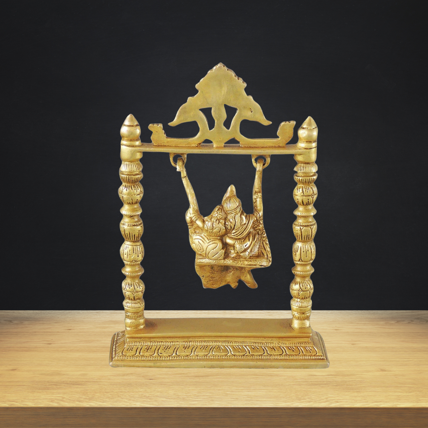 Brass Radha Krishan Jhula God Idol Statue