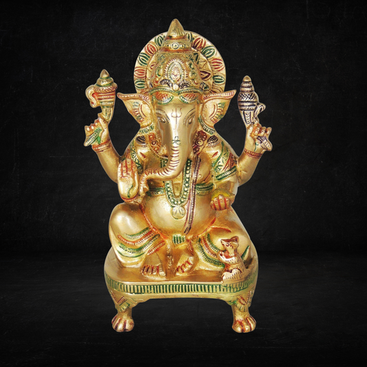 Brass Ganesh Chowki