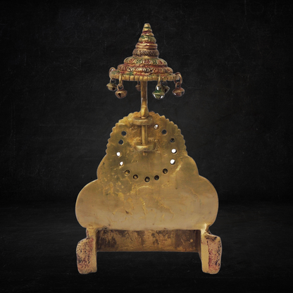 Brass Sai Baba Umbrella Statue