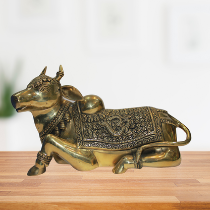 Brass Nandi Statue Idol