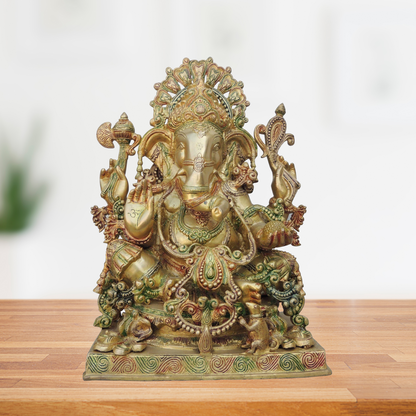 Brass Ganesh Ji Statue