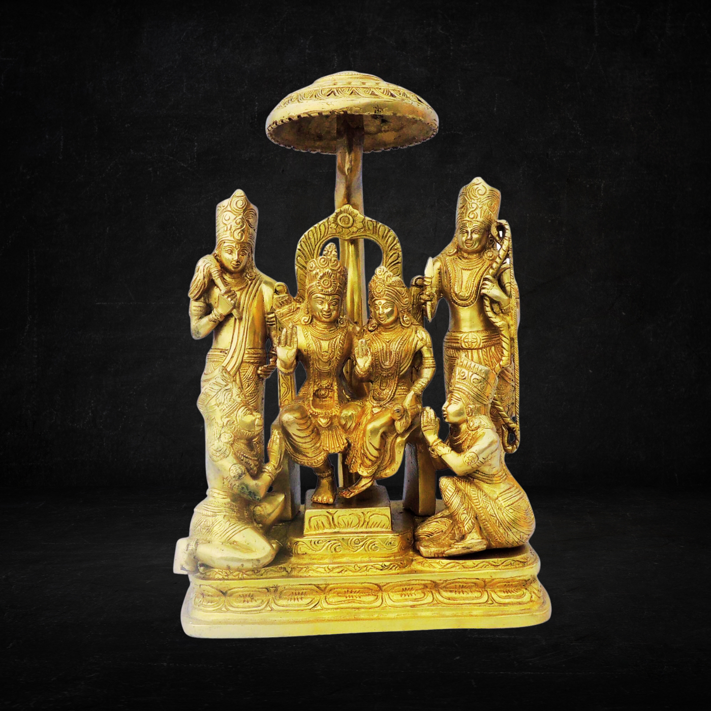 Brass Ram Darbar God Idol Statue