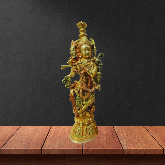 Brass Krishna Idol