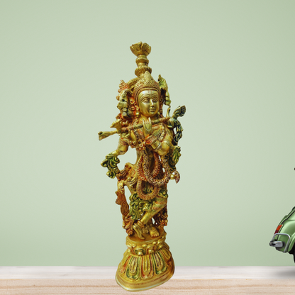 Brass Krishna Idol