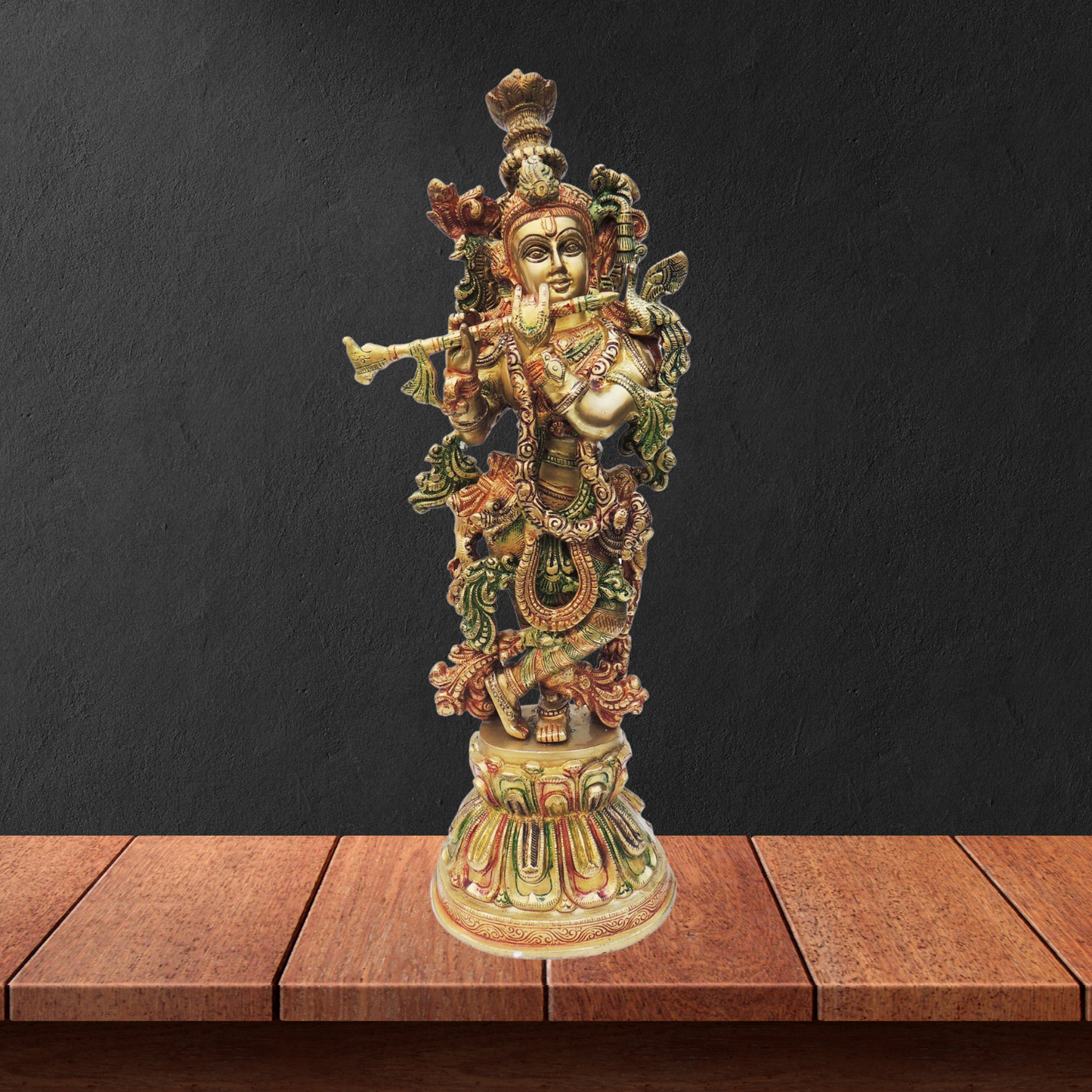 Brass Krishna Statue