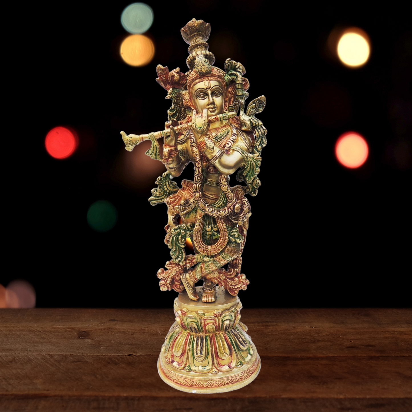 Brass Krishna Statue