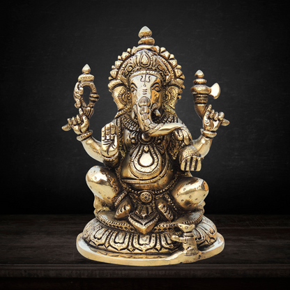 Brass Ganesh Ji Statue