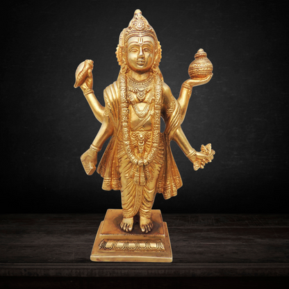 Brass Dhanvantri Ji Statue