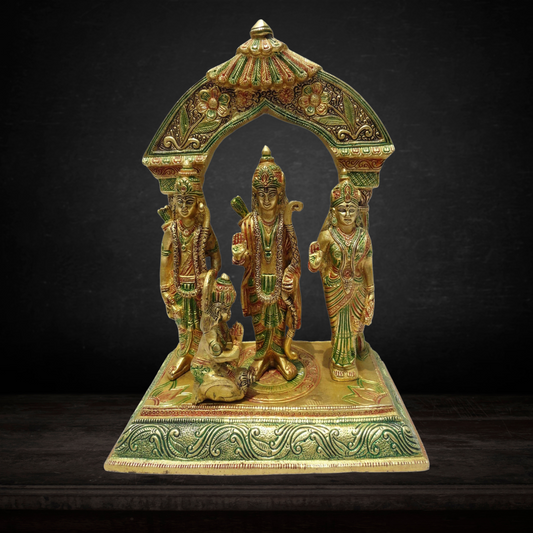 Brass Ram Darbar On Same Base Statue