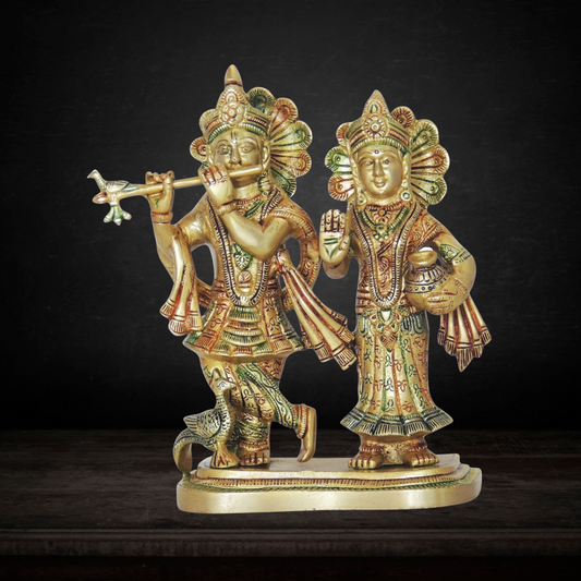 Brass Radha Krishan Statue