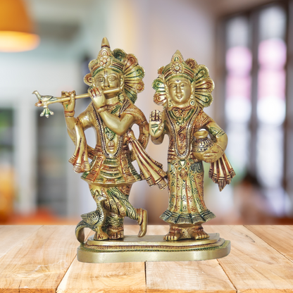 Brass Radha Krishan Statue