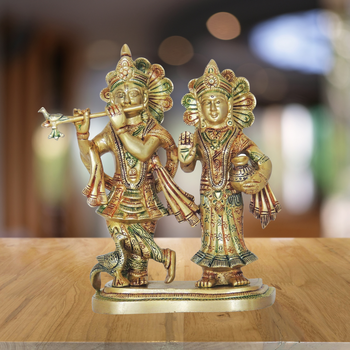 Brass Radha Krishan Statue