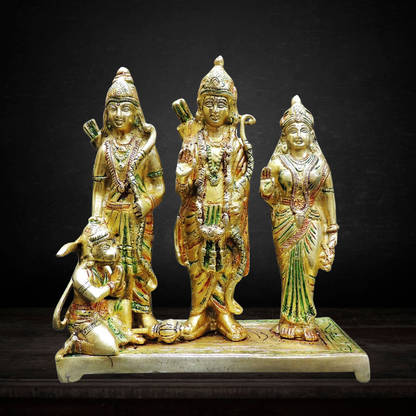 Brass Ram Darbar God Idol Statue