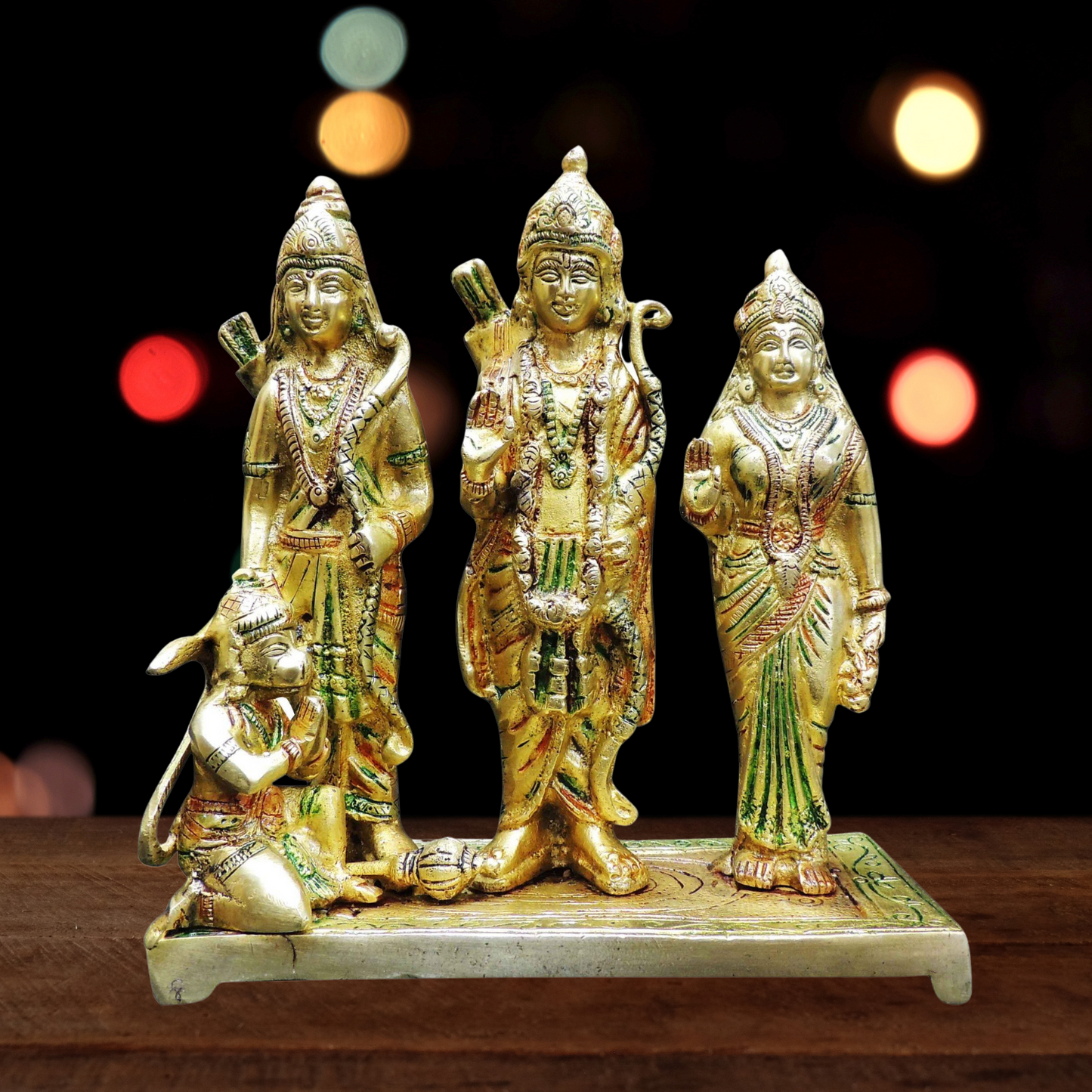 Brass Ram Darbar God Idol Statue