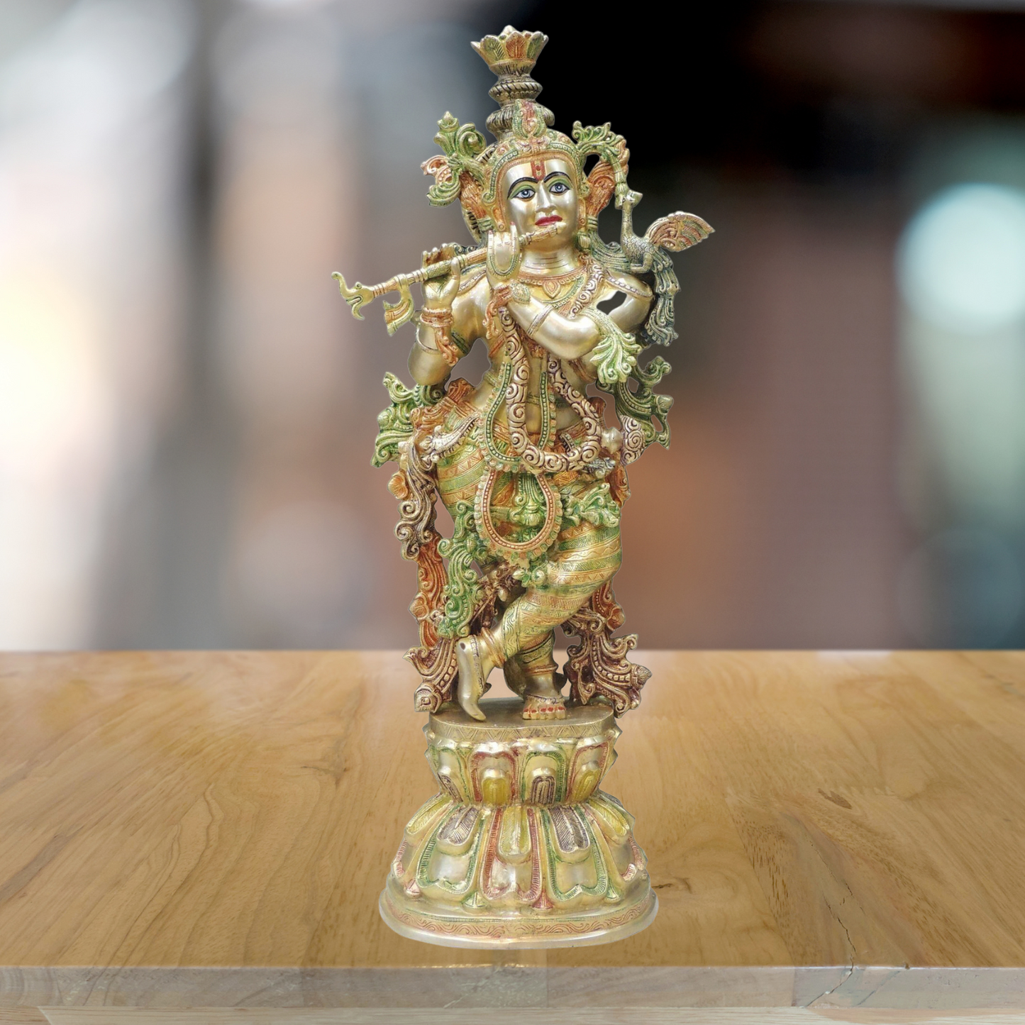 Brass Krishna Idol