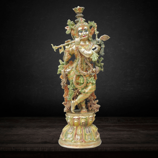 Brass Krishna Idol