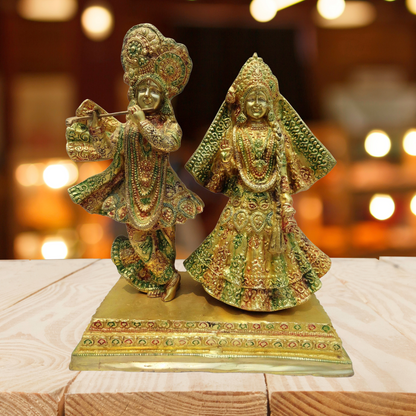 Brass Radha Krishan Pair