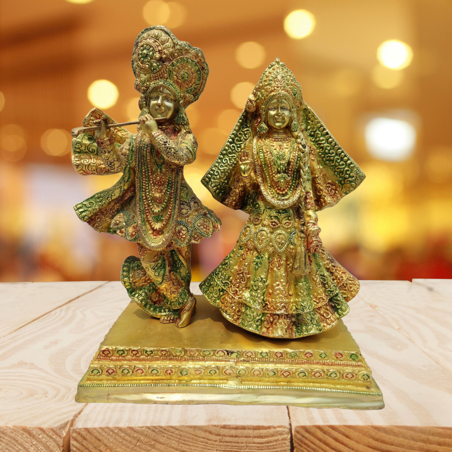 Brass Radha Krishan Pair