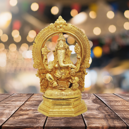 Brass Ganesh Ji God Idol Statue