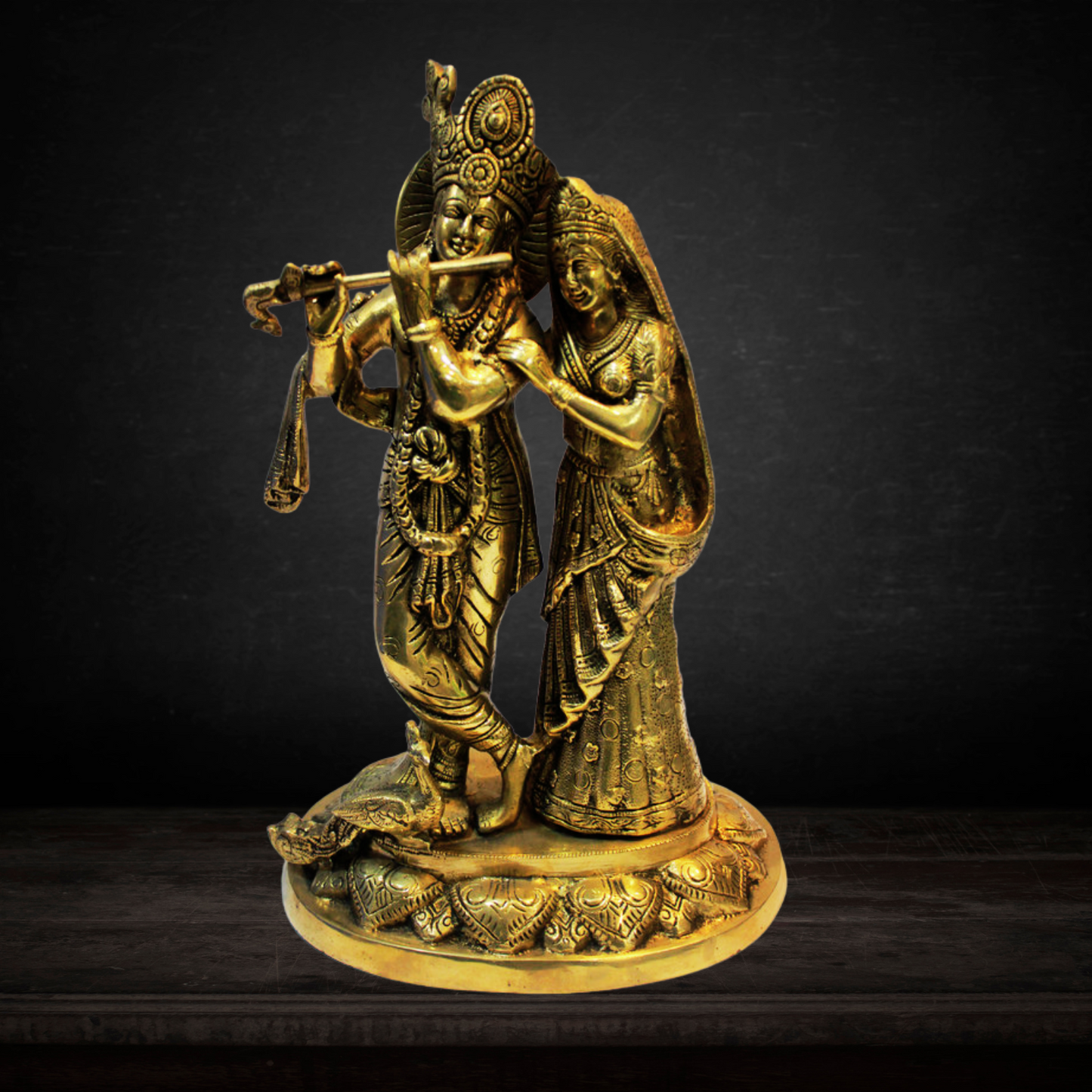 Brass Radha Krishan Statue