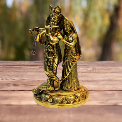 Brass Radha Krishan Statue