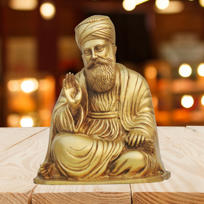 Brass Guru Nanak Statue