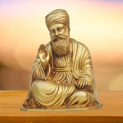 Brass Guru Nanak Statue