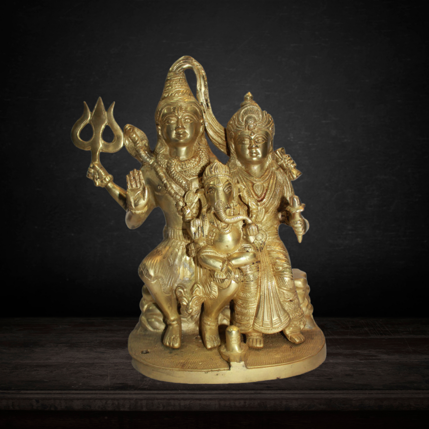 Brass Shiv Parivar Idol Statue