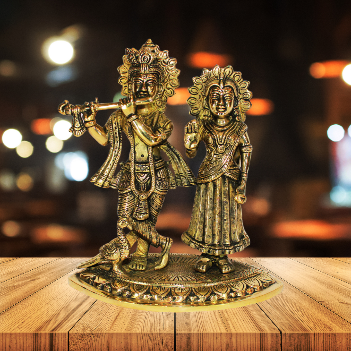 Brass Radha Krishna Idol