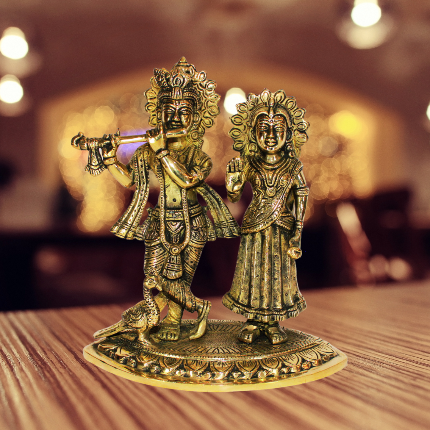 Brass Radha Krishna Idol