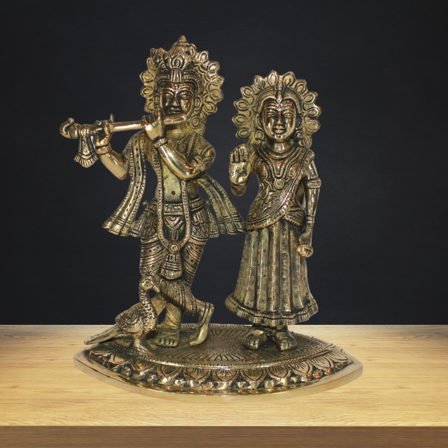 Brass Radha Krishna Idol