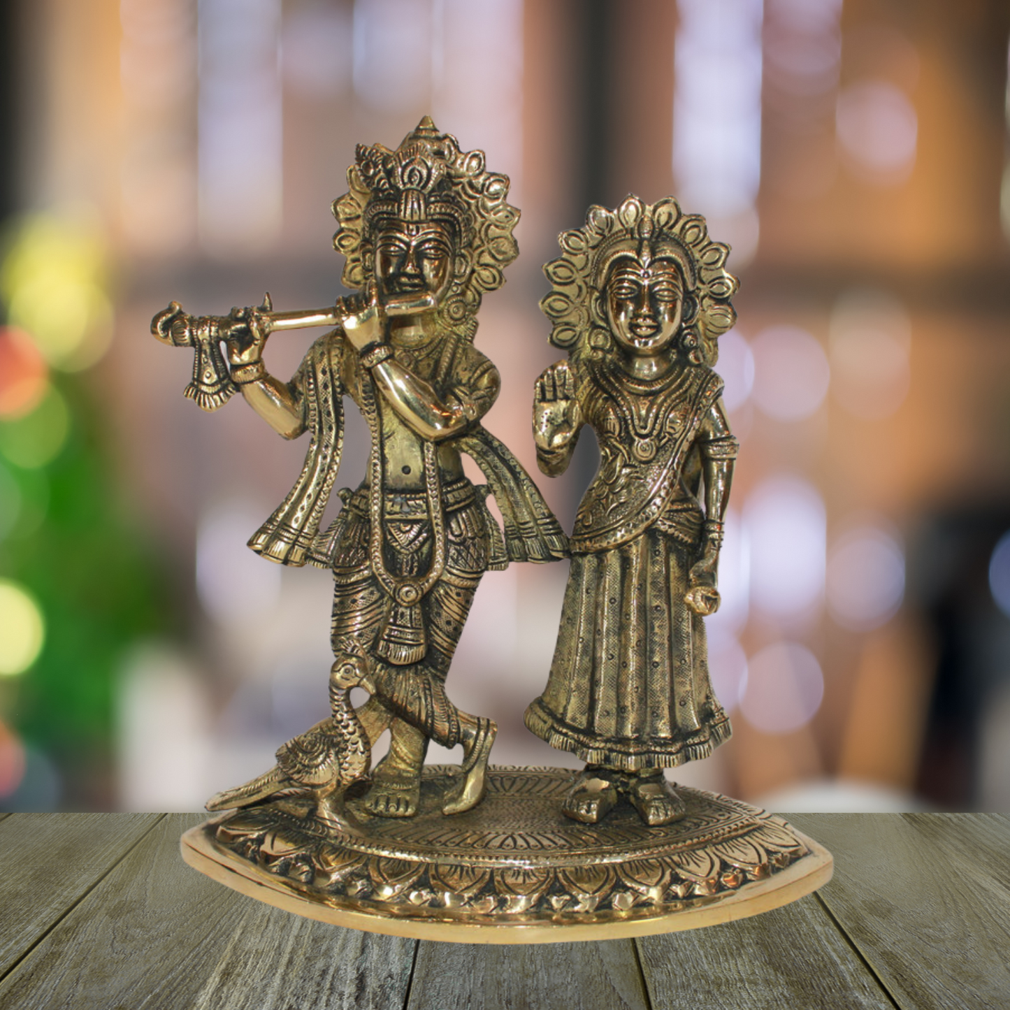 Brass Radha Krishna Idol