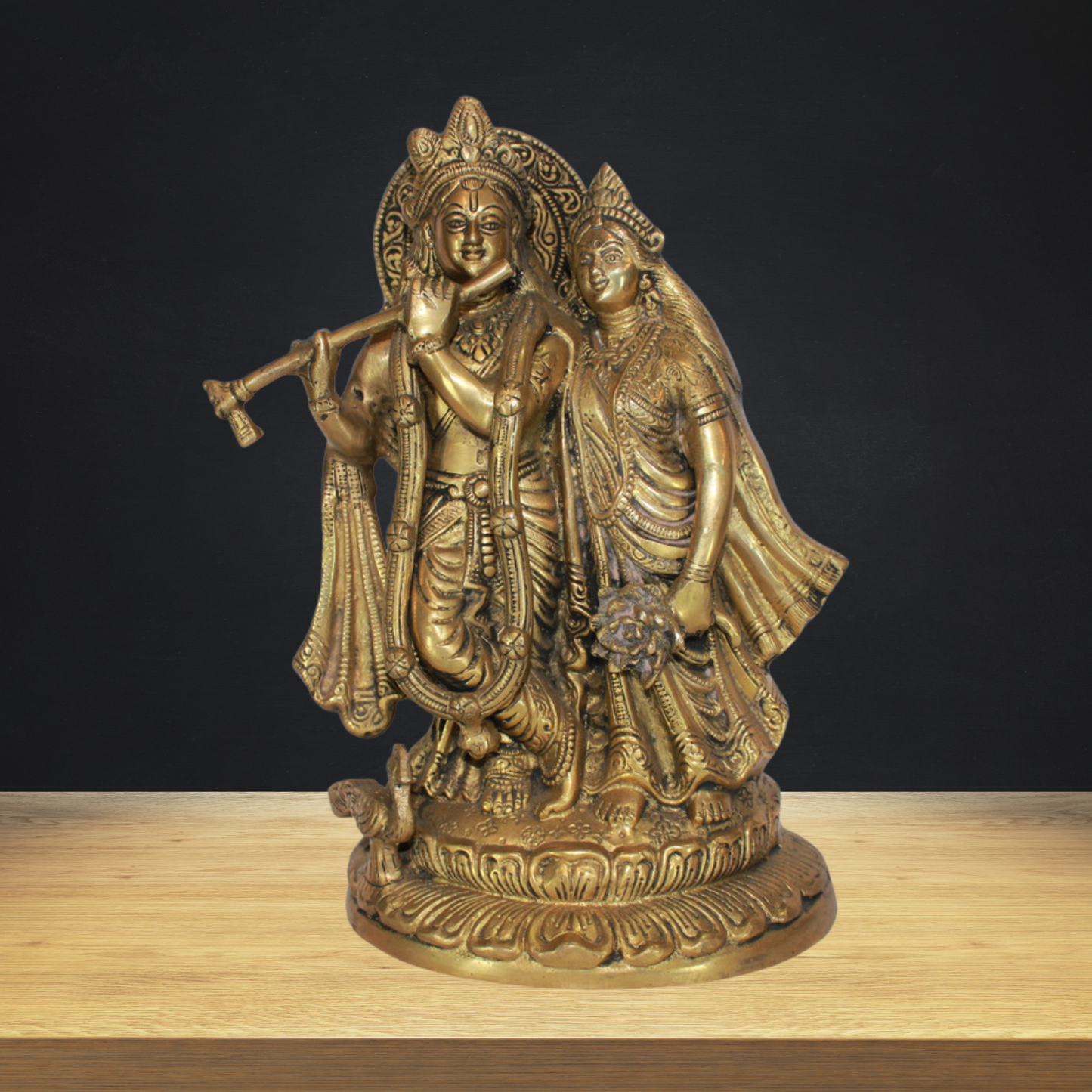 Brass Radha Krishna Idol