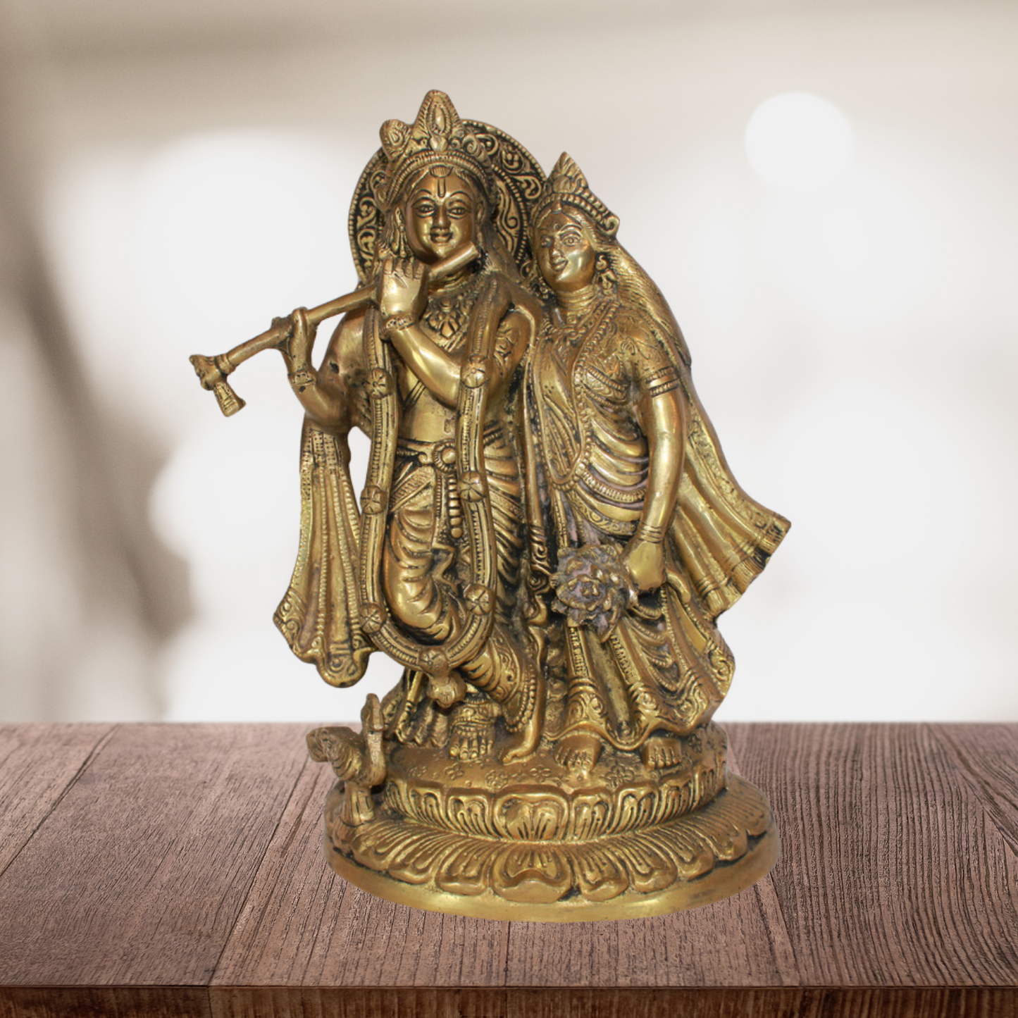 Brass Radha Krishna Idol