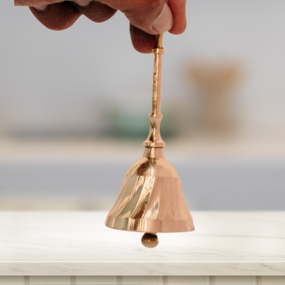 Brass Pooja Bell with Beautiful Handle