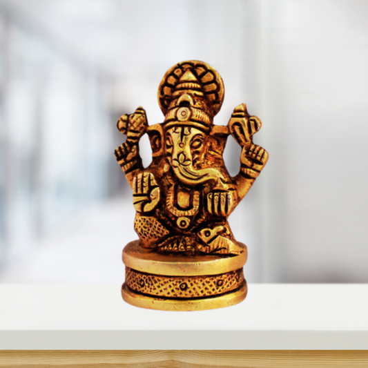 Brass Lord Ganesh Ji Idol Statue