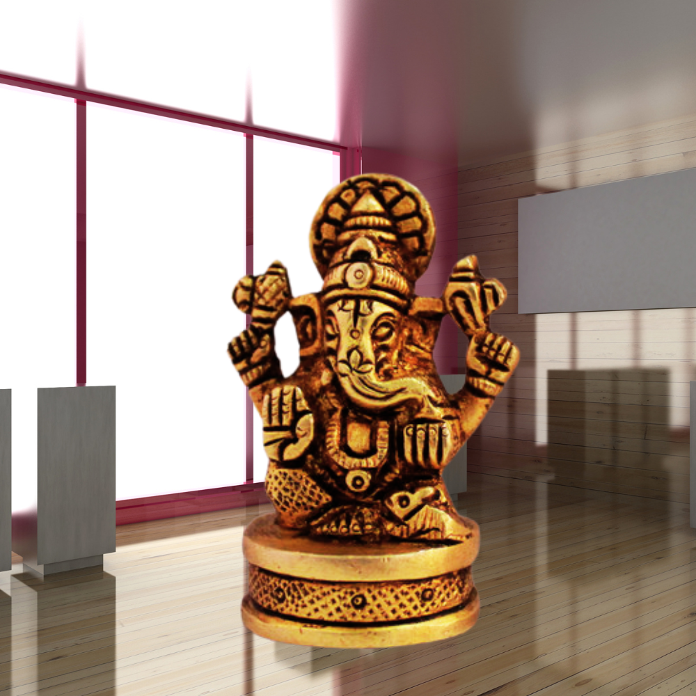 Brass Lord Ganesh Ji Idol Statue