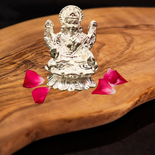 Pure Silver Lakshmi Idol 23g - PUSHMYCART