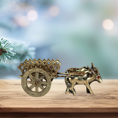 Brass Decorative Bullock Cart