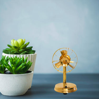 Brass Fan For Laddu Gopal And Children Toy