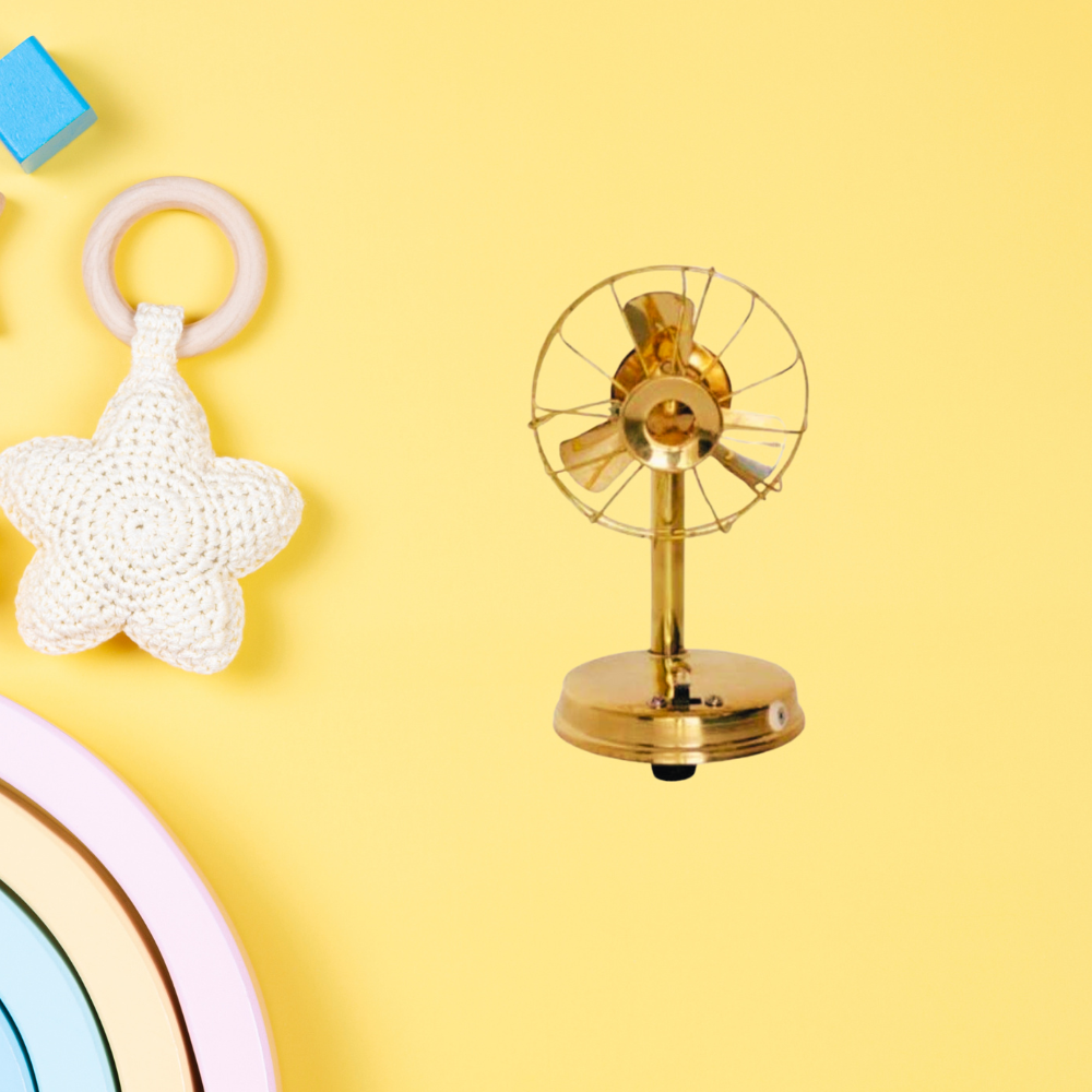 Brass Fan For Laddu Gopal And Children Toy