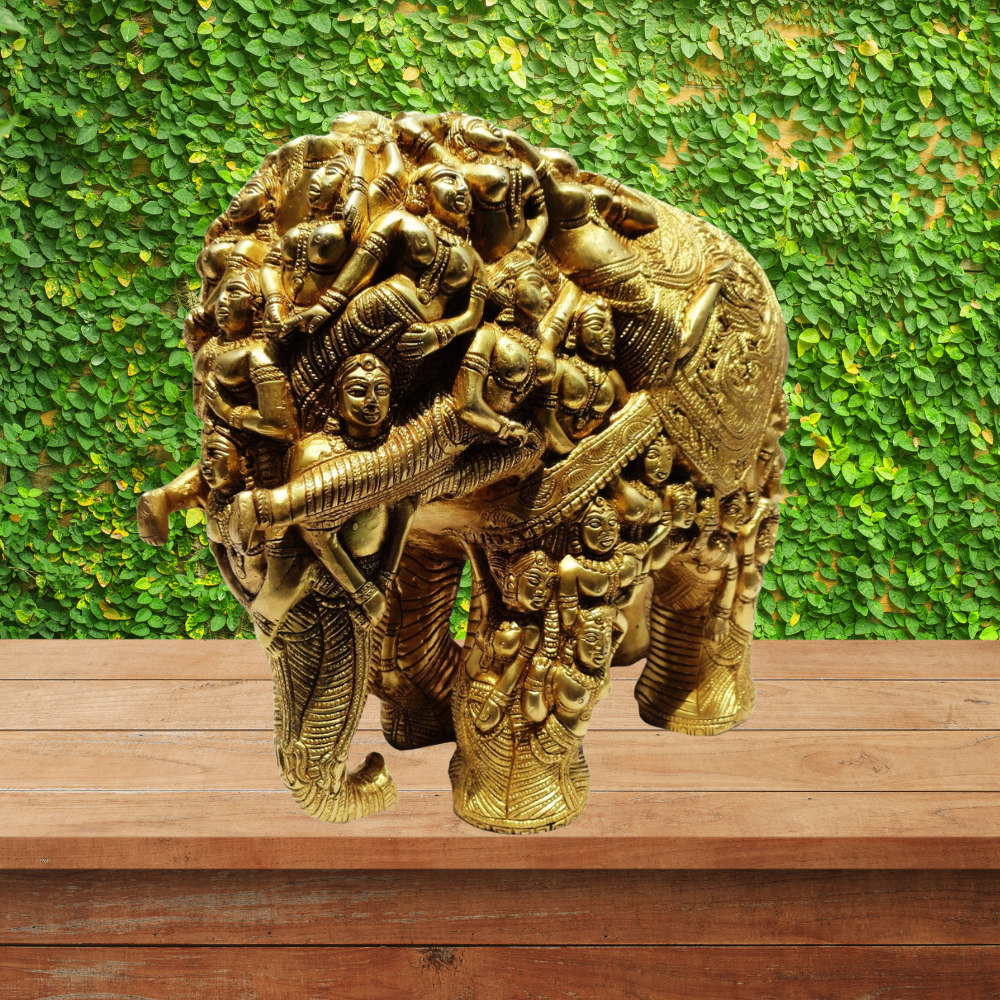 Brass Elephant Statue