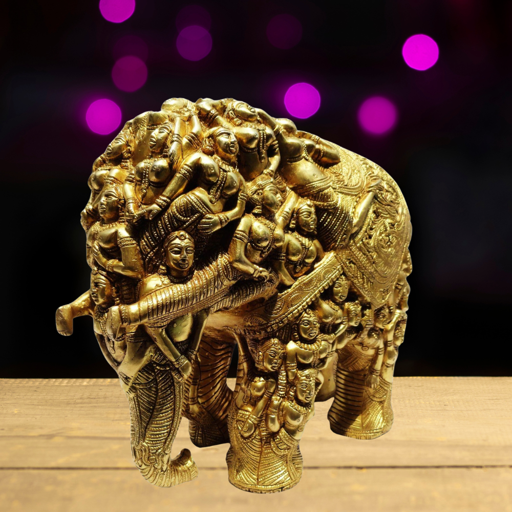 Brass Elephant Statue