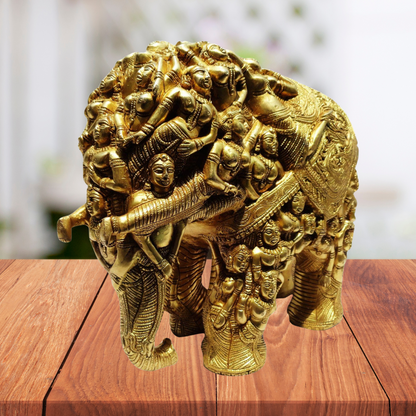 Brass Elephant Statue