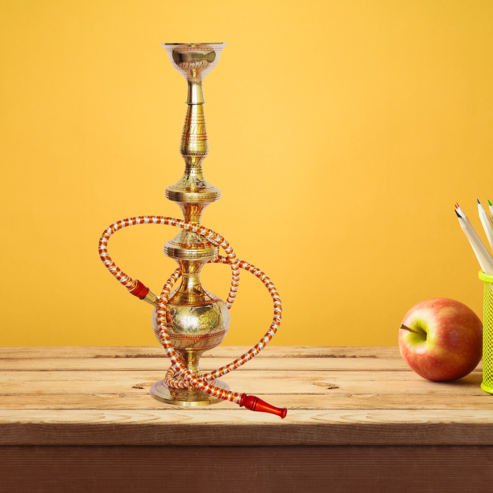 Brass Hookah Hukka Fancy In Brass