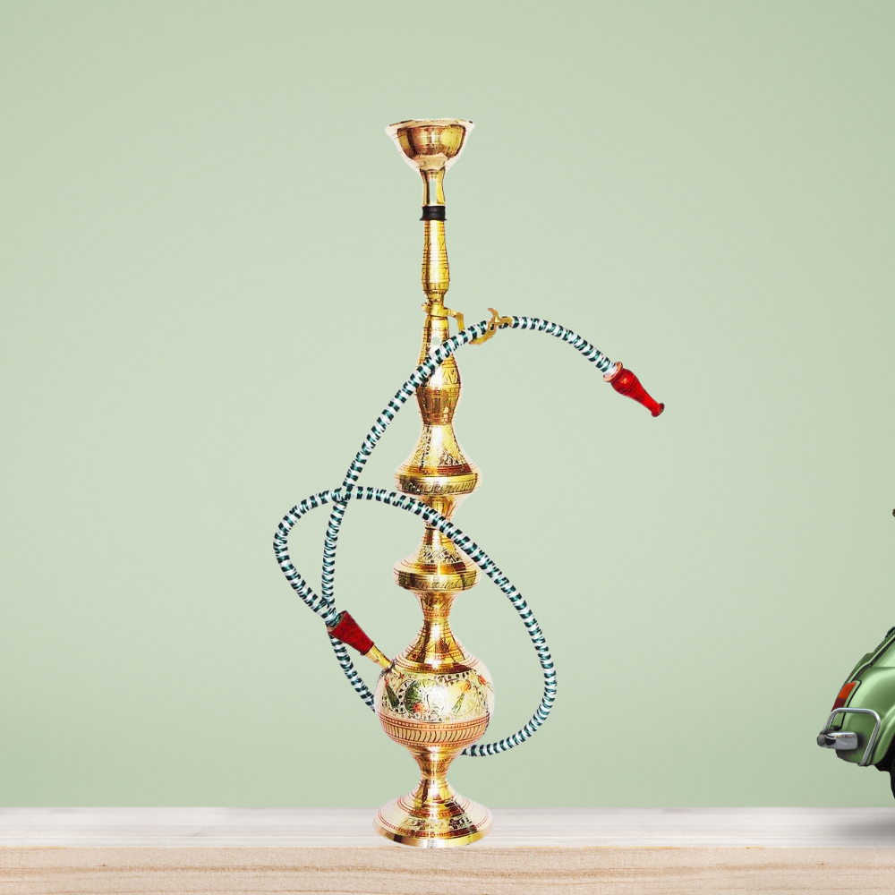 Brass Hookah Hukka Fancy In Brass