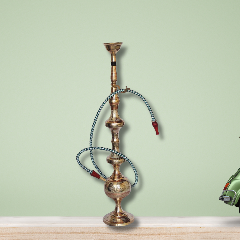 Brass Hookah Hukka Fancy In Brass