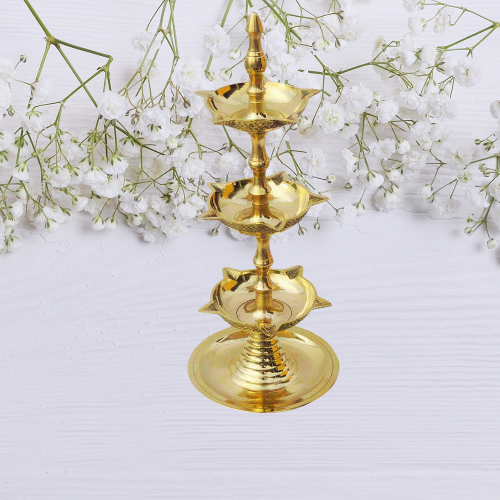 Brass 3 Step Murga Stand Deepak